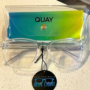 QUAY AUSTRALIA Hardwire Square Blue Light Glasses
